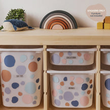 Dots Boho - Storage Tub Decals