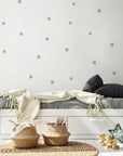 Grey Polka Dot Wall Decal - Decals Dots