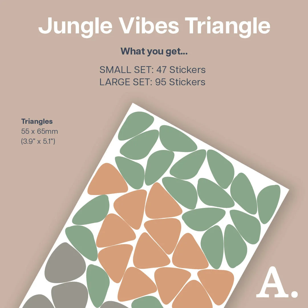 Jungle Vibes Triangle #1 Wall Decal - Decals - Abstract