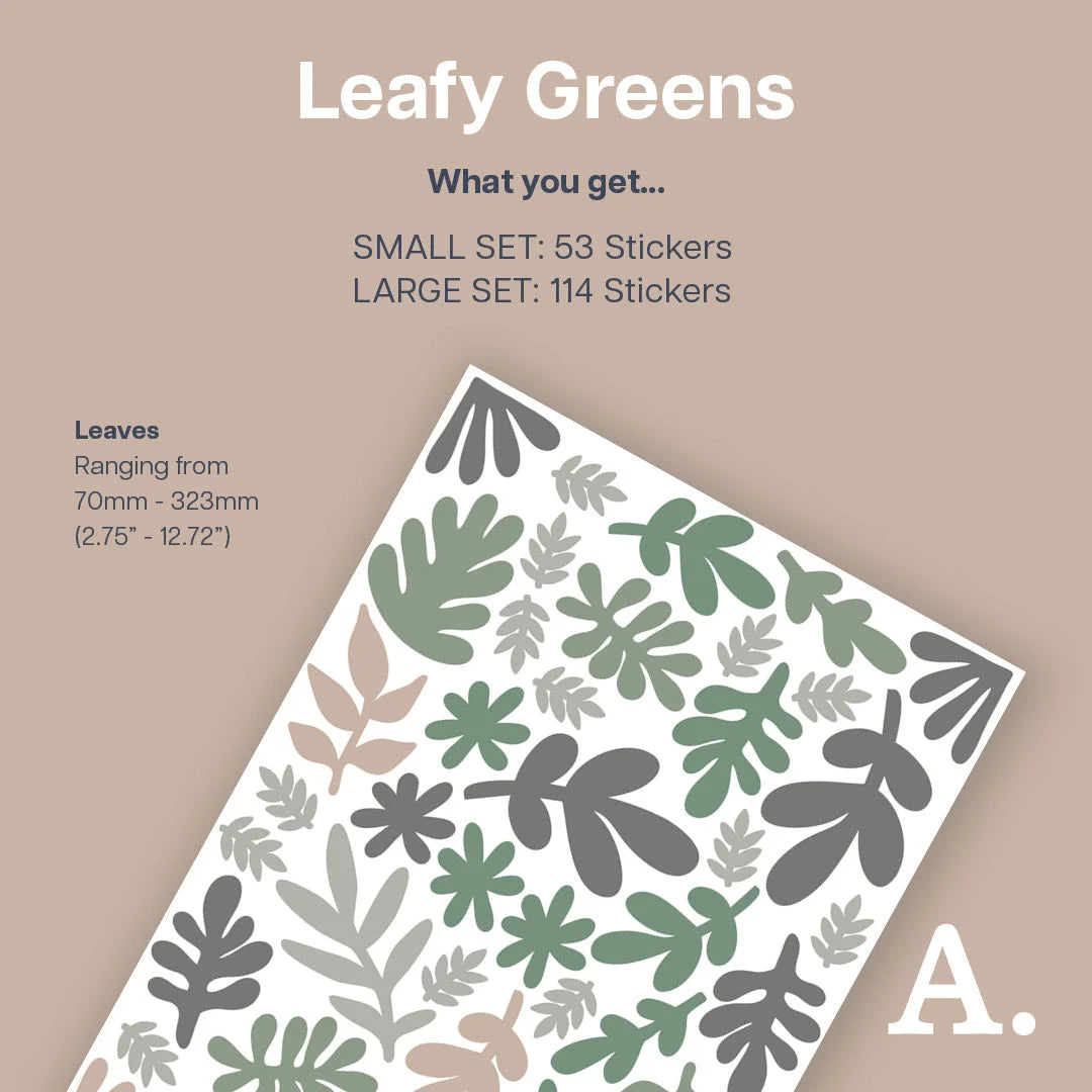 Leafy Greens Wall Decal - Decals - Florals