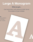 Letter A Initial Decal - Decals - Initials