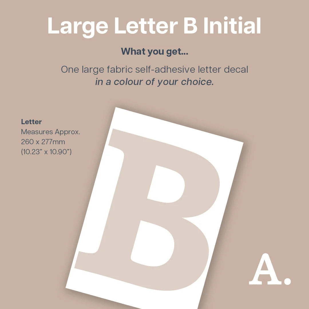 Letter B Initial Decal - Decals - Initials