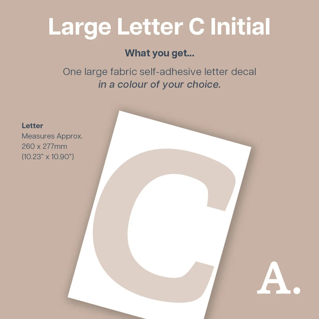 Letter C Initial Decal - Decals - Initials