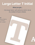 Letter T Initial Decal - Decals - Initials