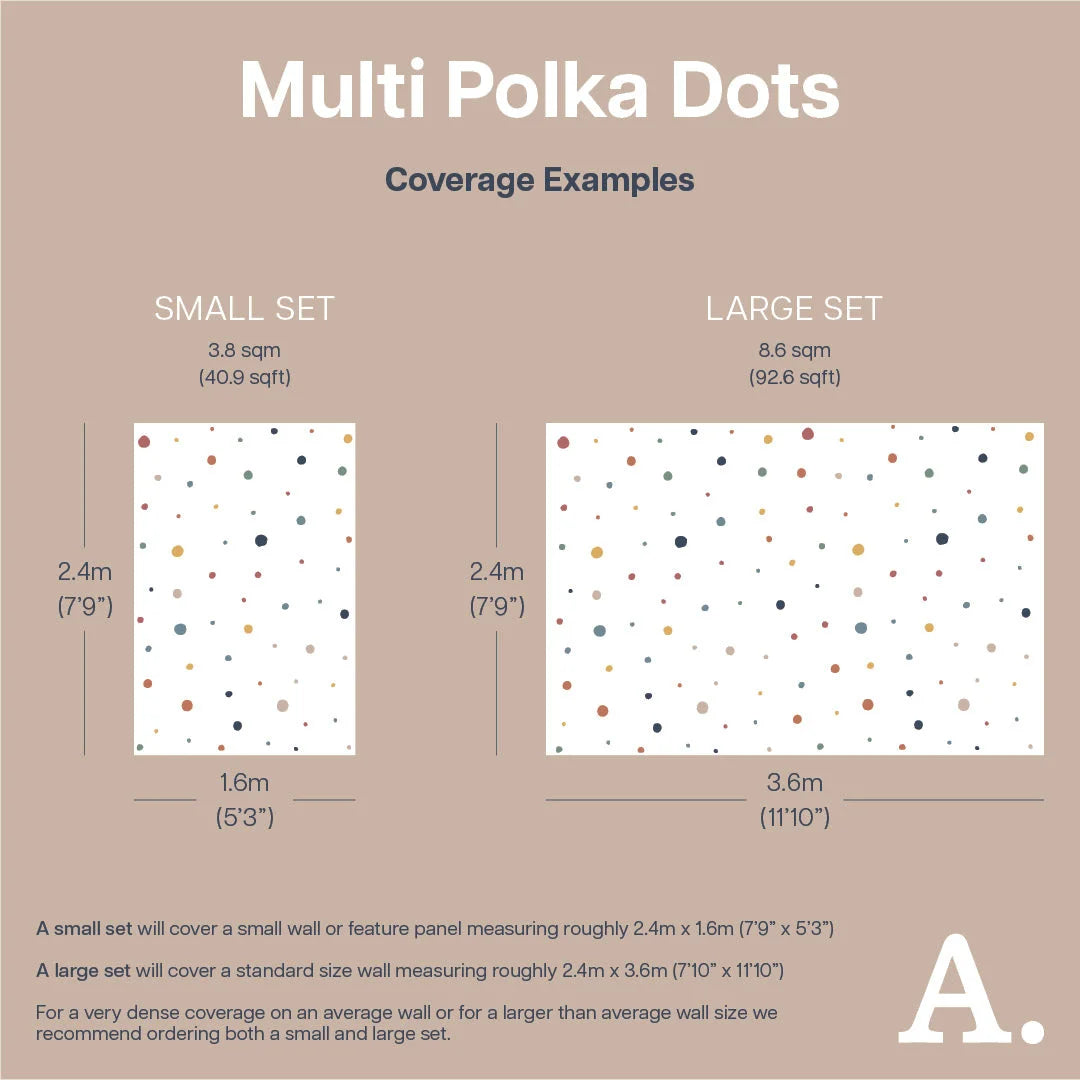 Multi Polka Dot Wall Decal - Decals - Polka Dots