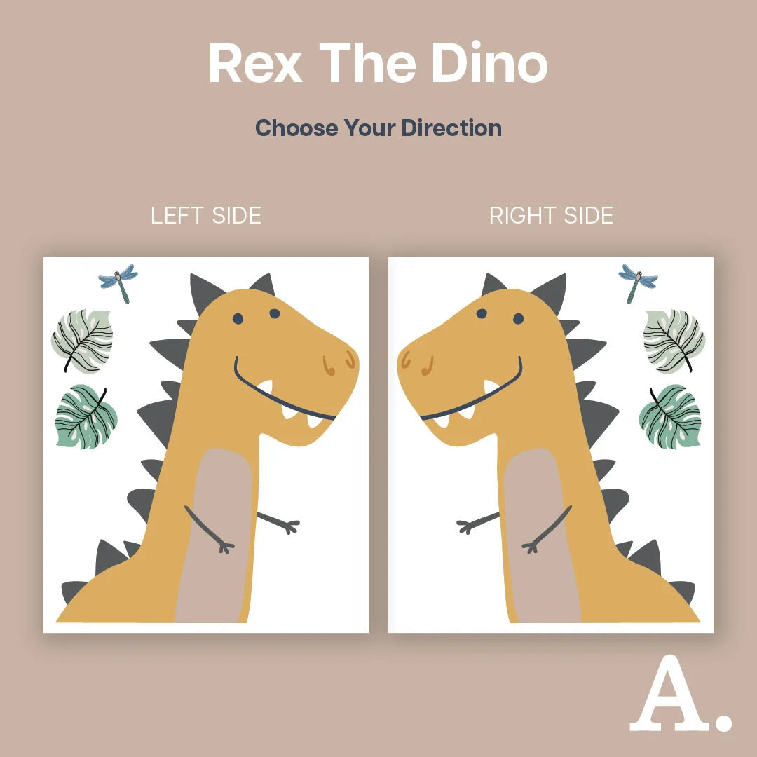 Rex The Dino - Kids Wall Decal - Decals - Animals